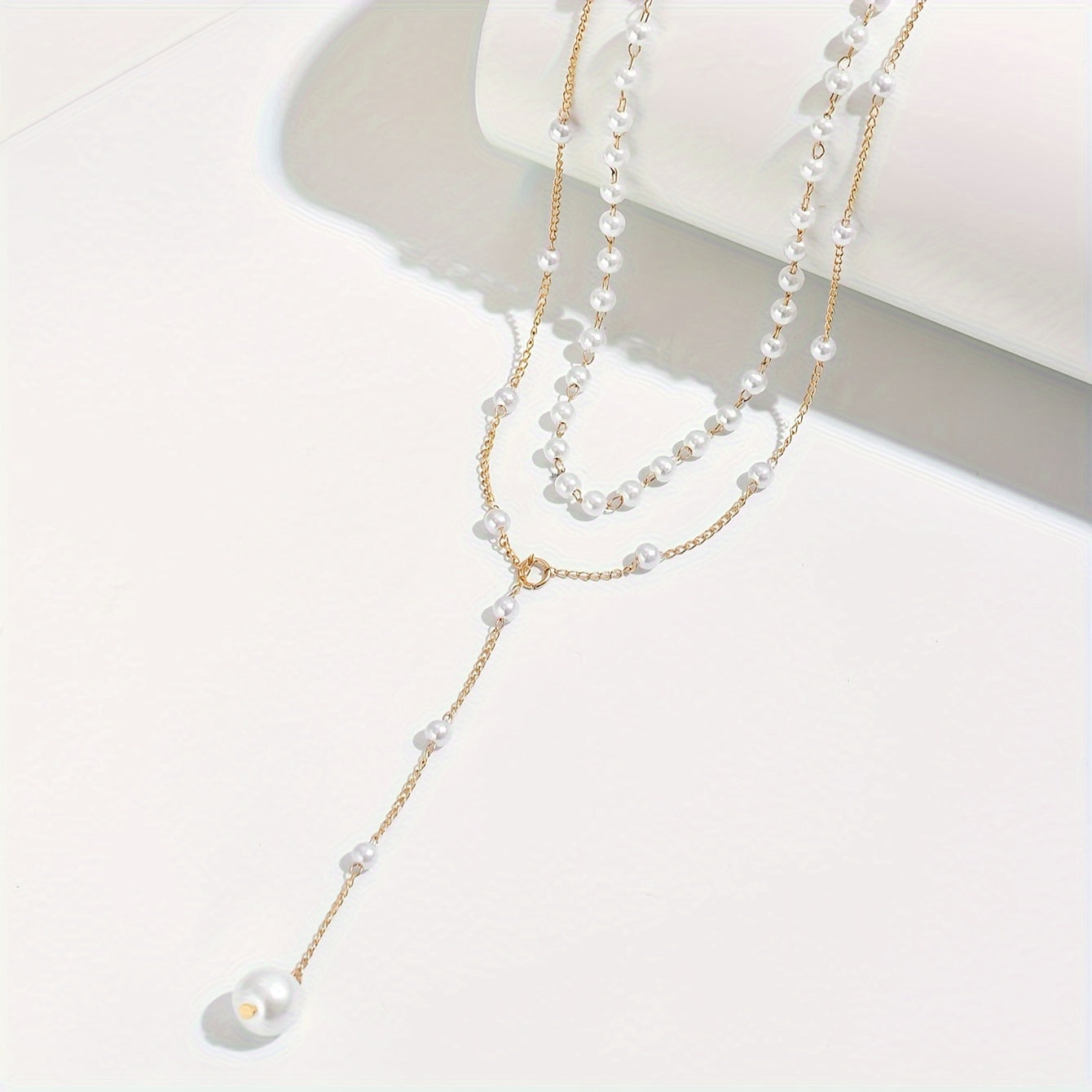 Mylah - Collar con perlas en capas