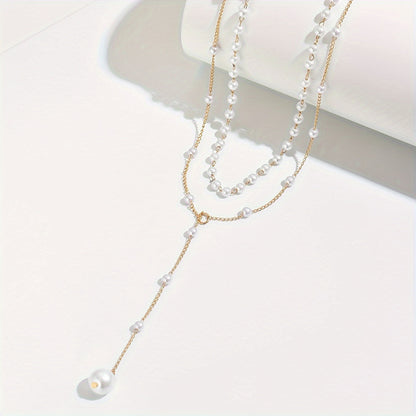 Mylah - Collar con perlas en capas