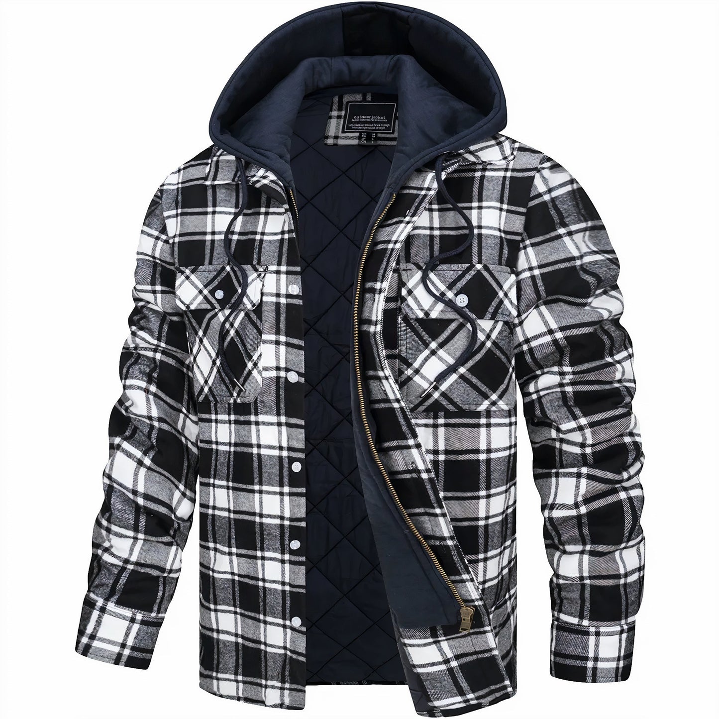 Karl  | Chaqueta de cuadros con cremallera
