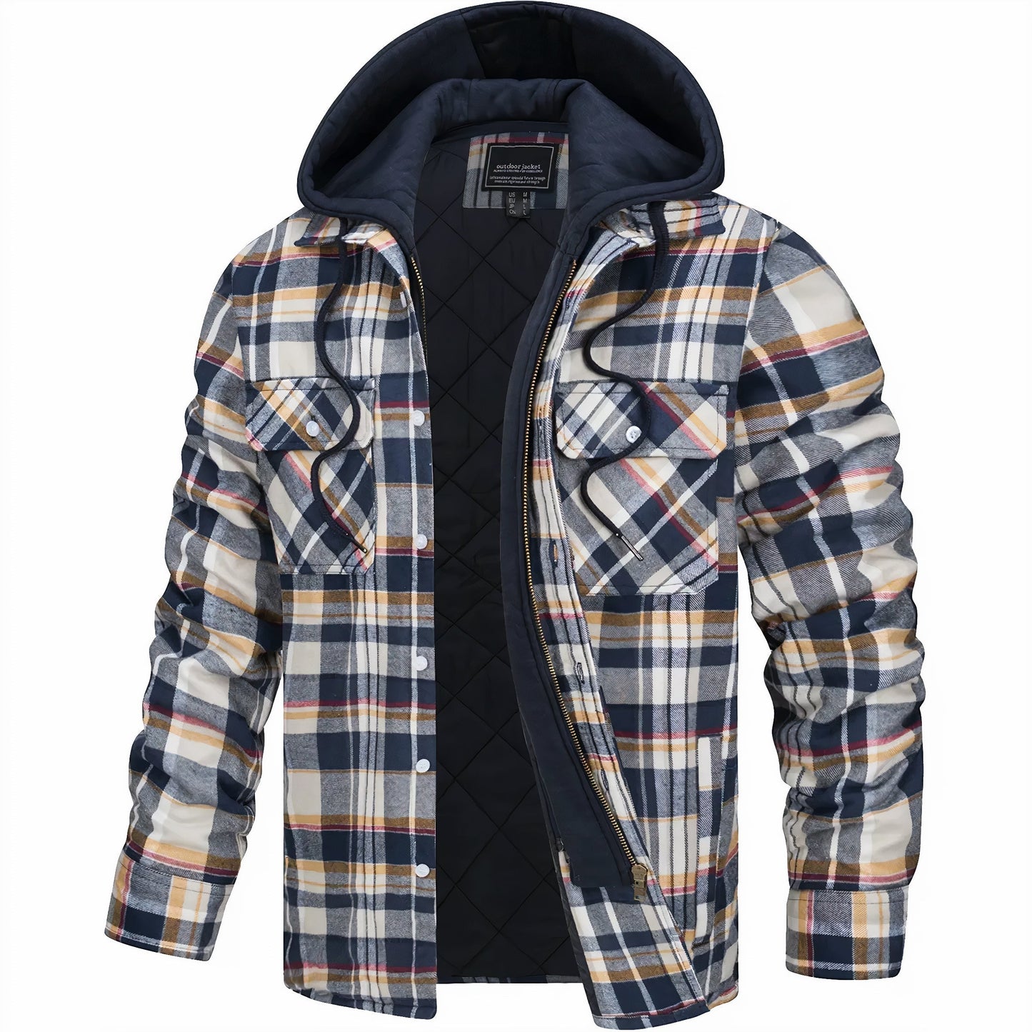 Karl  | Chaqueta de cuadros con cremallera