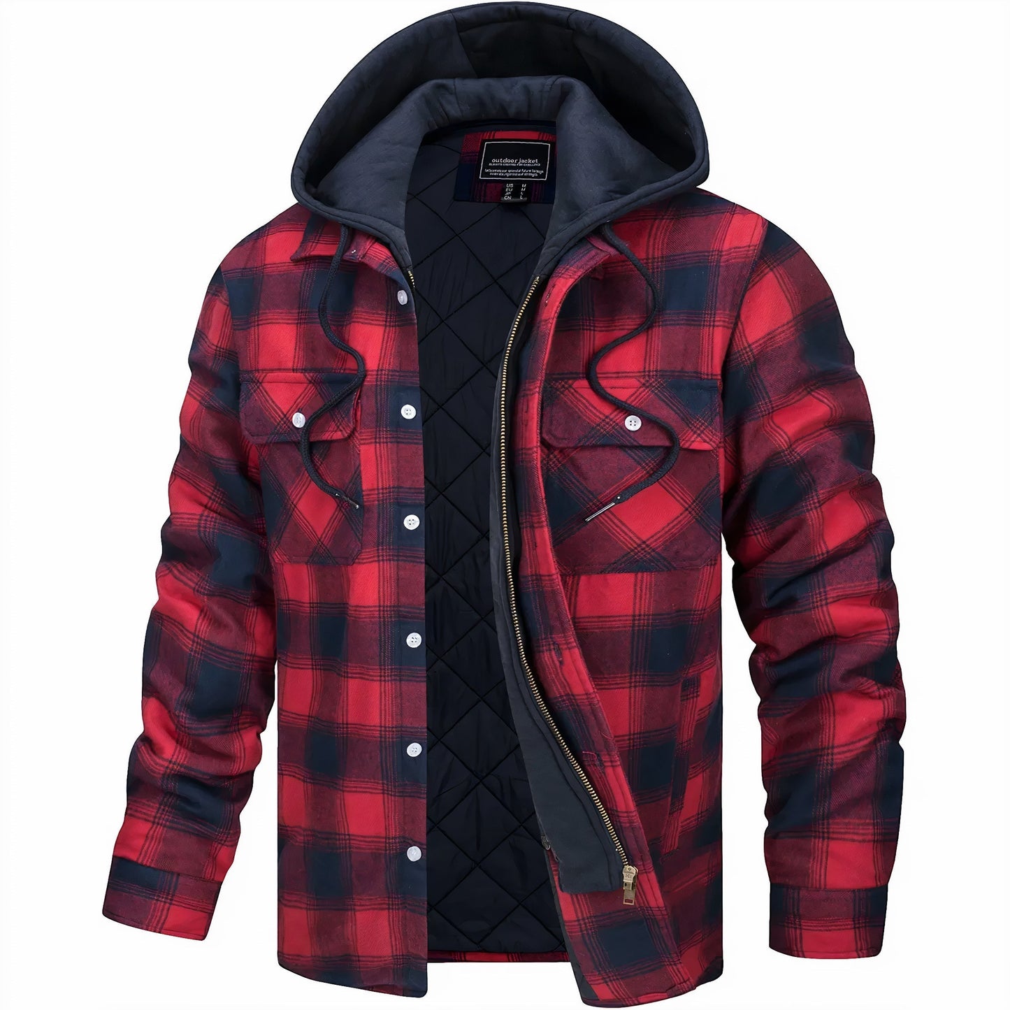 Karl  | Chaqueta de cuadros con cremallera