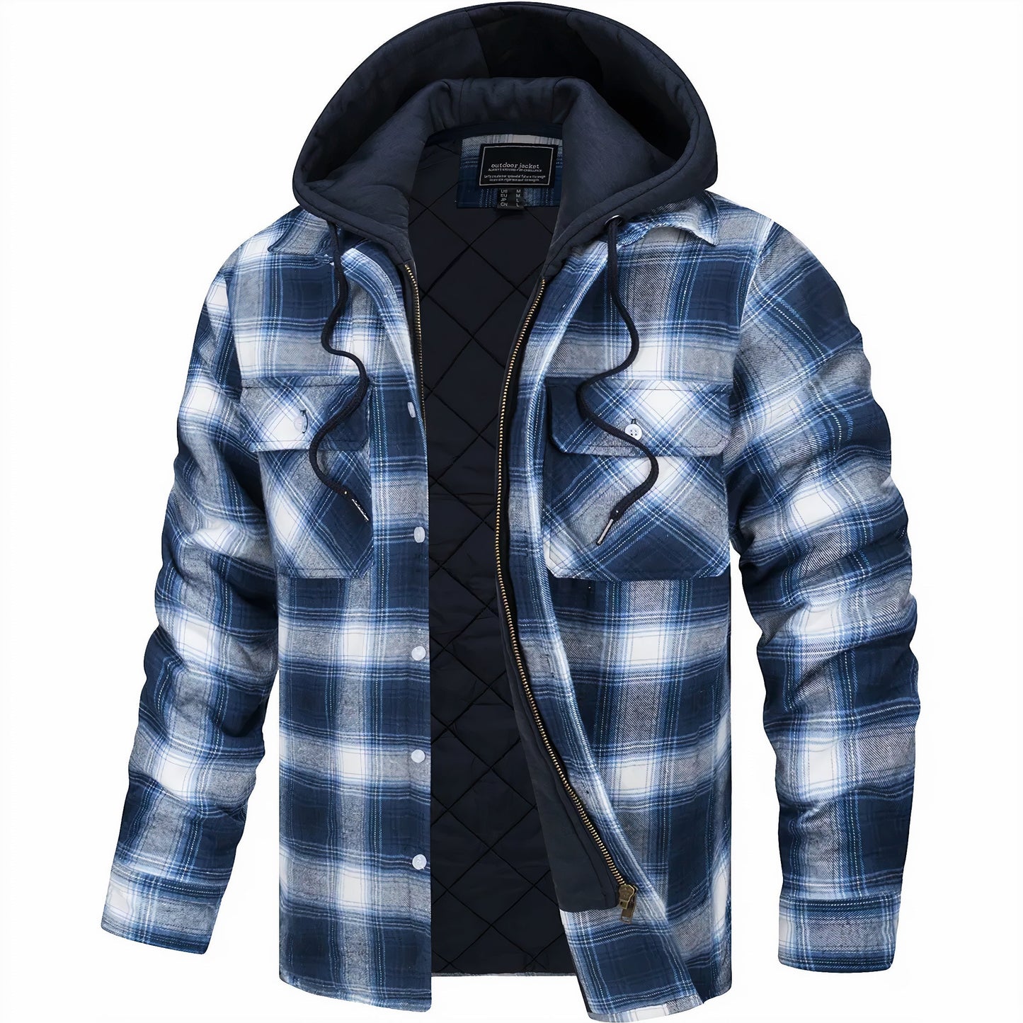 Karl  | Chaqueta de cuadros con cremallera