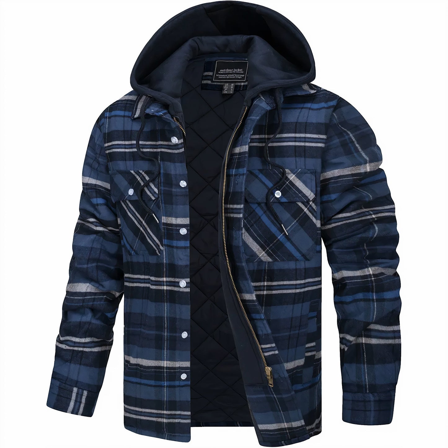 Karl  | Chaqueta de cuadros con cremallera